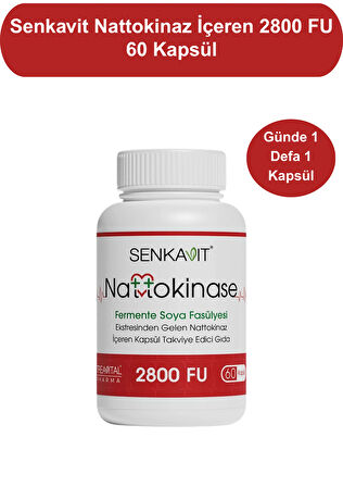 Nattokinaz İçeren 2800 FU 60 Kapsül