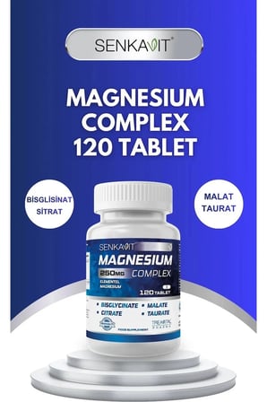 Senkavit Magnezyum Kompleksi Vitamin B6 İçeren 120 Tablet