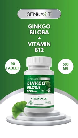 Senkavit Ginko Biloba ve B12 İçeren 90 lı Tablet