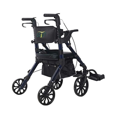 Loco Wheelator Alüminyum Rollator | Katlanabilir Yapısı,Fren Sistemi Yüksek Taşıma Kapasitesi PR-898