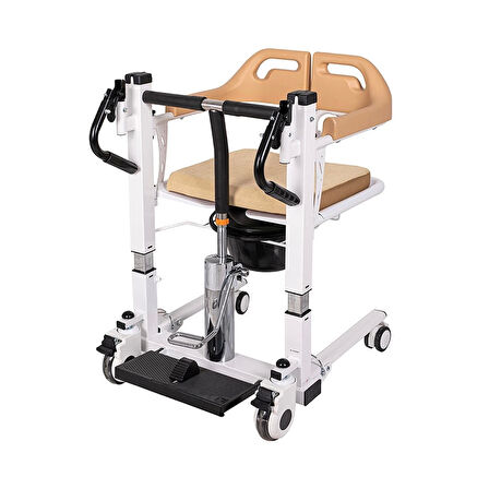 Golfi Hidrolik Klozetli Transfer Sandalyesi | Ergonomik Yükseklik Ayarı ve Konfor G560