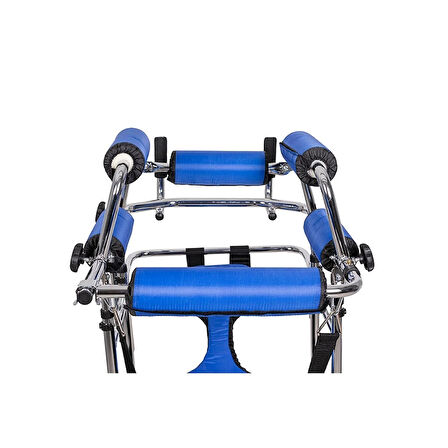 Loco Alüminyum Hemiplegia Rollator Yürüteç|Hemipleji Hastaları Güvenli,Ergonomik Katlanabilir PR-900