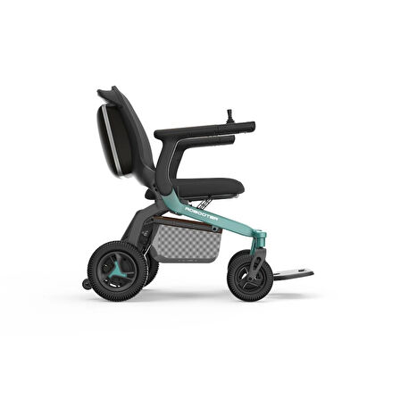 Robooter Akülü Tekerlekli Sandalye Yeşil | Hafif Alüminyum Gövde, Yüksek Performanslı E40-10