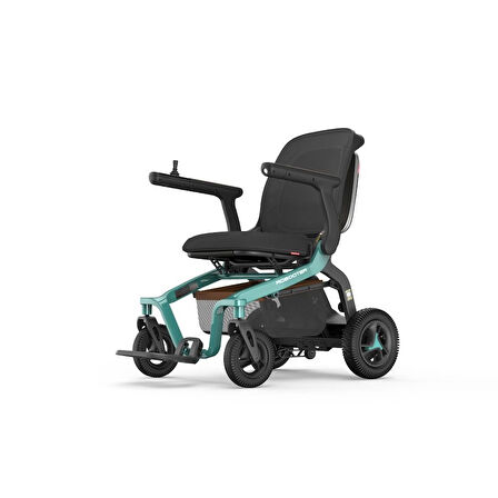 Robooter Akülü Tekerlekli Sandalye Yeşil | Hafif Alüminyum Gövde, Yüksek Performanslı E40-10