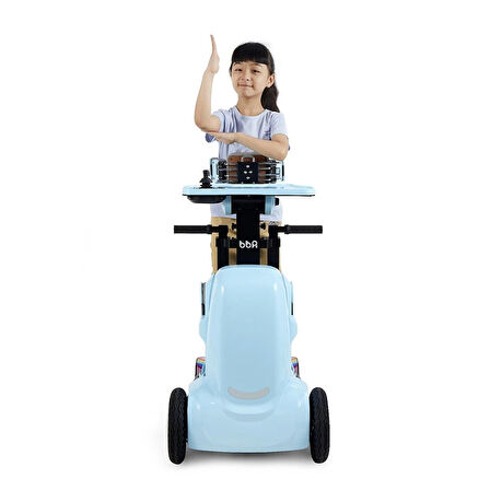 Robooter Pediatrik Akülü Tekerlekli Sandalye | Hafif Katlanabilir Tasarım,Uzaktan Kontrol XZ-DROID P