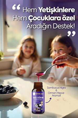 Kara Mürver Sambucus Nigra İçeren Şurup 150 Ml