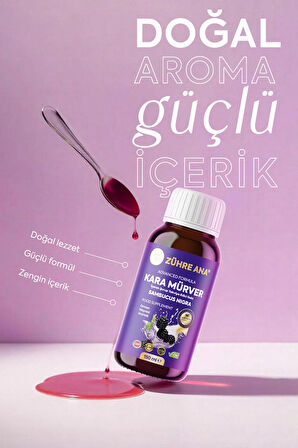 Kara Mürver Sambucus Nigra İçeren Şurup 150 Ml