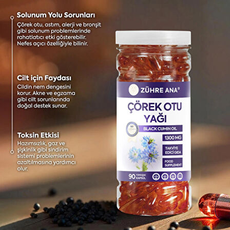 Çörek Otu Yağı Softjel 90 Kapsül 1300 Mg