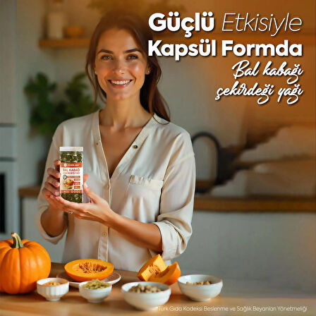 Bal Kabağı Çekirdeği Yağı Softjel 90 Kapsül 1300 Mg