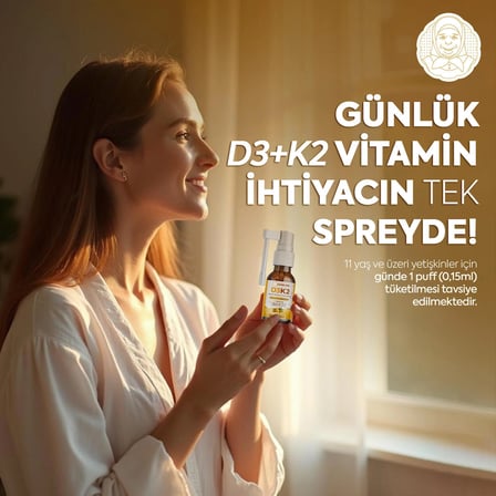 Vitamin D3&K2 İçeren Sıvı Takviye – 20 ml Sprey