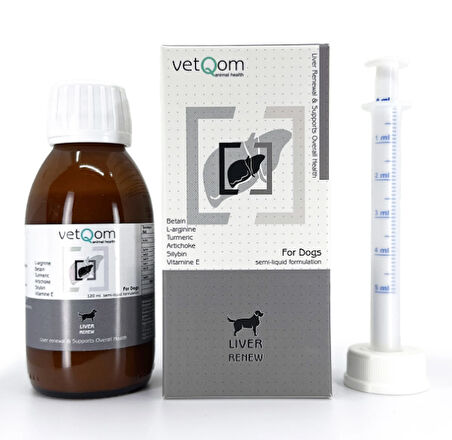 vetQom Köpek Liver Renew – Karaciğer Sağlığı – 120 ml.