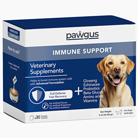 Veteriner Serisi Köpekler Için Immune Bağışıklık Kuvvetlendirici Günlük Vitamin Desteği (30X2GR)