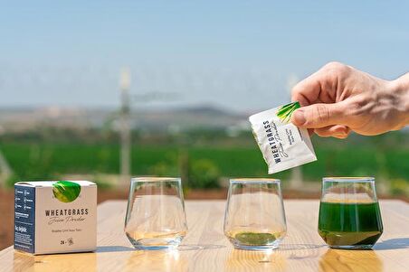 Aç Bitir Buğday Çimi Suyu Tozu 24 x 1 g