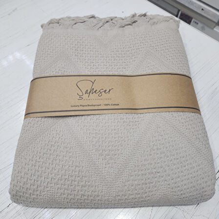 ŞAHESER ÇİFT KİŞİLİK ZİCZACK PİKE VİZON