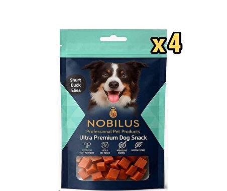 Nobilus Köpek Ödül Maması Ördekli Küpler 80 Gr x 4 Adet