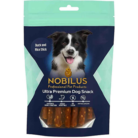 Nobilus Köpek Ödül Maması Ördek ve Morina Balığı Sargılı 80 Gr