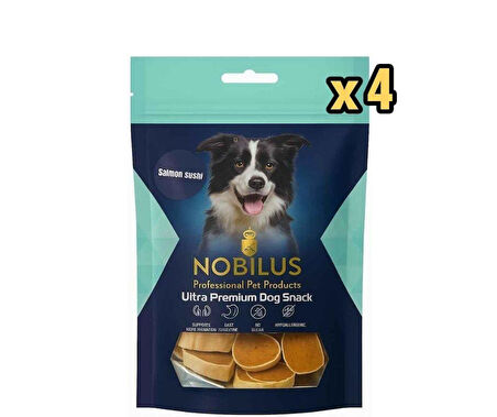 Nobilus Köpek Ödül Maması Somon Sushi 80 Gr x 4 Adet