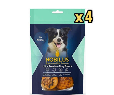Nobilus Köpek Ödül Maması Barbekü Soslu Tavuk But 80 Gr X 4 Adet