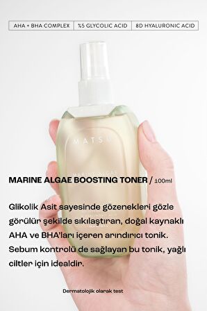 MATSU Marine Algae Arındırıcı Gözenek Karşıtı Yüz Toniği 100ml
