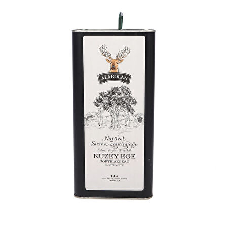 Alabolan Kuzey Ege Natürel Sızma Zeytinyağı 5 Litre 
