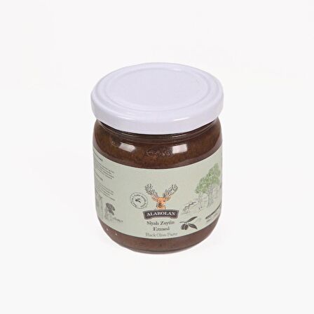 Alabolan Siyah Zeytin Ezmesi 200 g Cam Kavonoz