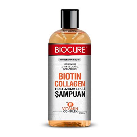 Biocure Biotin Collagen Hızlı Uzama Etkili Şampuan 400ml