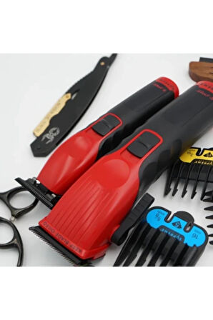 Supreme Trimmer Kırmızı 2Spee Trimmer & Clipper Tıraş Makinesi – LCD Göstergeli, Ultra Sessiz