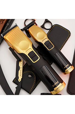 Supreme Trimmer Altın 2Spee Trimmer & Clipper Tıraş Makinesi – LCD Göstergeli, Ultra Sessiz