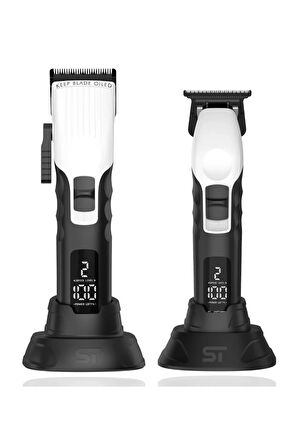 Supreme Trimmer Beyaz 2Spee Trimmer & Clipper Tıraş Makinesi – LCD Göstergeli, Ultra Sessiz