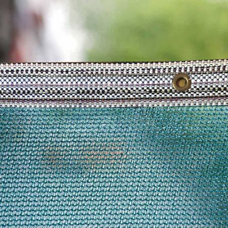 %75'lik Yeşil Gölgelik File 6*70 METRE - Branda - Çit Filesi - Şeritli Halkalı