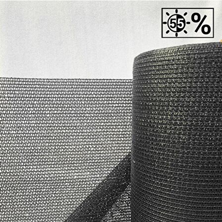 %55'lik Yeşil Gölgelik File - 6*15 METRE - Branda - Çit Filesi 