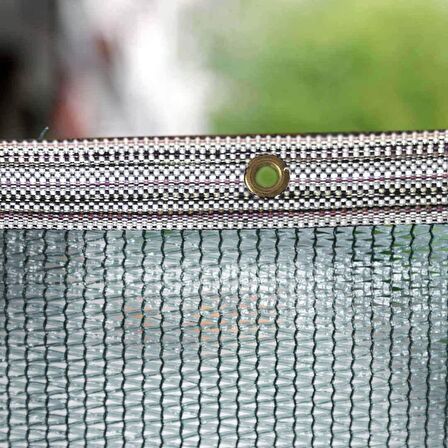 %55'lik Yeşil Gölgelik File 5*18 METRE - Branda - Çit Filesi - Şeritli Halkalı