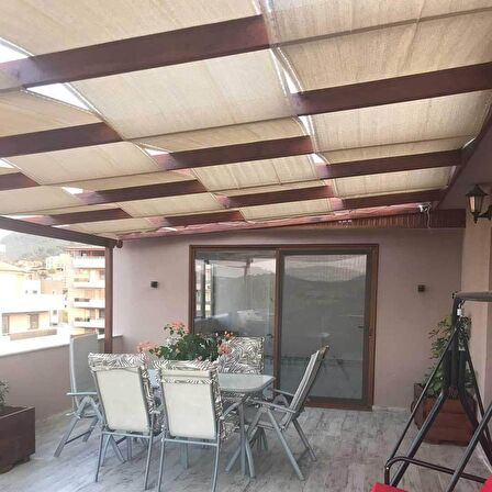 %95'lik Krem Gölgelik File - 5*60 METRE - Branda - Çit Filesi 