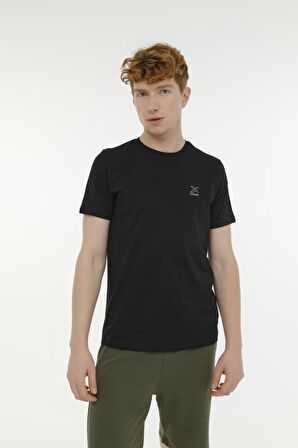 M-SN220 BSC C T-SHIRT 3FX Siyah Erkek Kısa Kol T-Shirt
