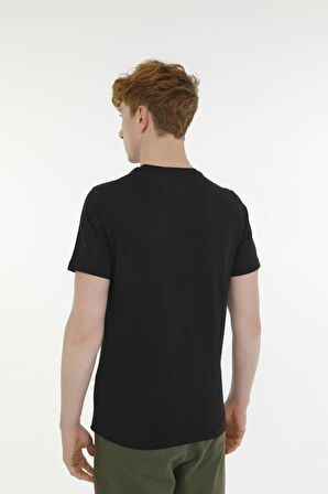 M-SN220 BSC C T-SHIRT 3FX Siyah Erkek Kısa Kol T-Shirt