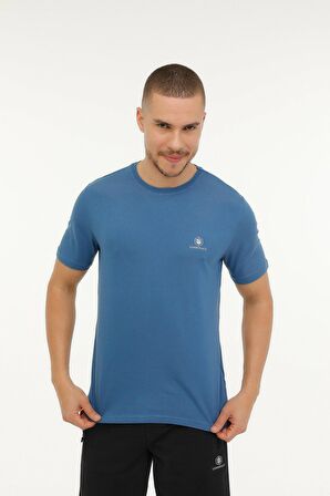 M-CT110 BSC C NK T-SH 3FX HAVACI MAVI Erkek Kısa Kol T-Shirt