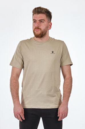 Lumberjack Bisiklet Yaka Sütlükahve Erkek T-Shirt 2SCT1103FX