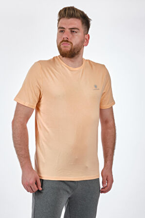 Lumberjack Bisiklet Yaka Pastel-Turuncu Erkek T-Shirt 2SCT1103FX