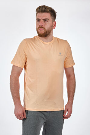 Lumberjack Bisiklet Yaka Pastel-Turuncu Erkek T-Shirt 2SCT1103FX