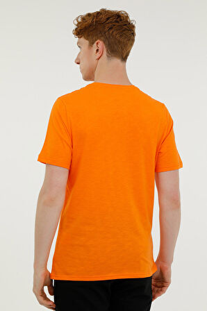 M-SB200 FLAM C T-SH 3FX Turuncu Erkek Kısa Kol T-Shirt
