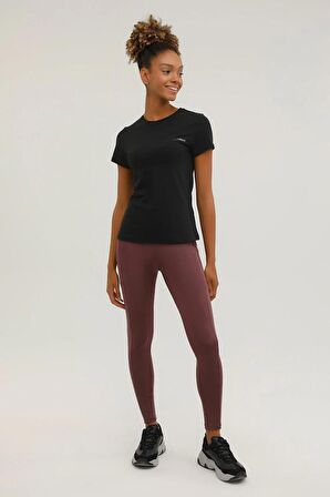 Lumberjack Basic Modal C Neck Siyah Kadın Kısa Kol T-Shirt W-CT131 101339647