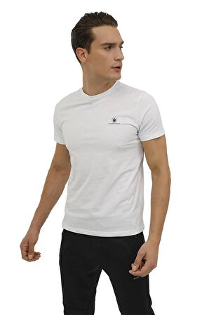 Lumberjack Erkek Basic T-Shirt CT102 Beyaz/White 13S43CT102