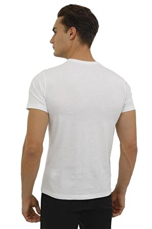 Lumberjack Erkek Basic T-Shirt CT102 Beyaz/White 13S43CT102