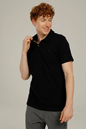 Lumberjack Erkek Basic Polo Yaka T-Shirt CT953 Siyah/Black 13S43CT953