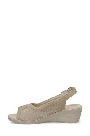104416.Z3FX Bej Kadın Comfort Sandalet