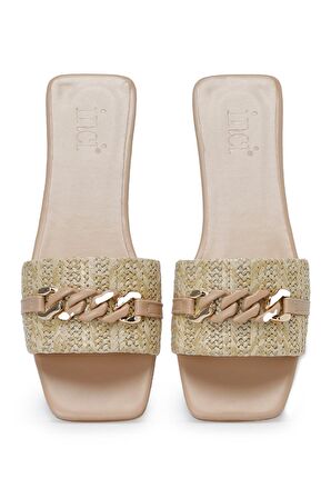 INCI ANTIA 3FX Krem Kadın Düz Terlik