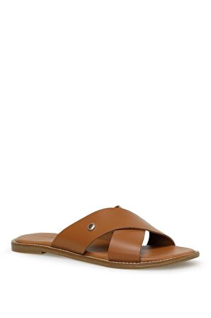 YUKKA 3FX Taba Kadın Terlik