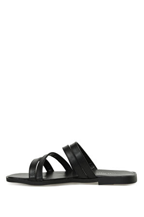 LEYSSA 3FX Siyah Kadın Düz Terlik