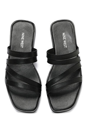 LEYSSA 3FX Siyah Kadın Düz Terlik