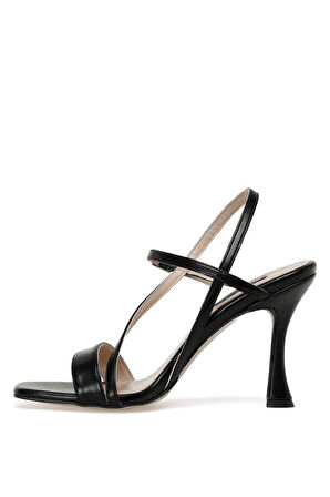 FIT 3FX Siyah Kadın Topuklu Sandalet